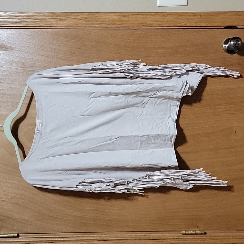 NWT Free People Movement Shirt with fringe size medium